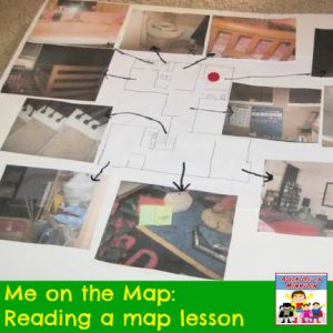 reading a map lesson for me on the map kinder preschool primary