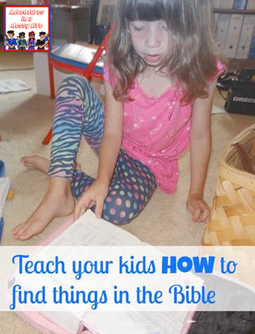 teach your kids how to find Bible verses with this simple method