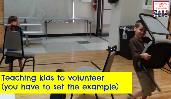 teaching kids to volunteer you set the example