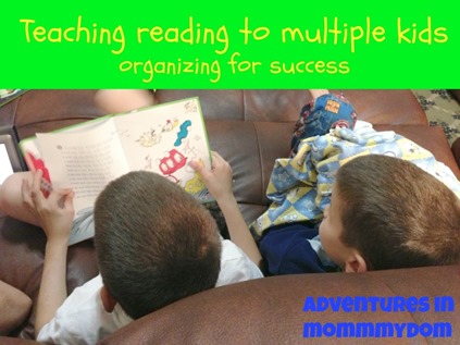 teaching reading to multiple kids