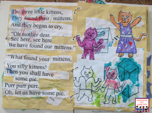 three little kittens kindergarten nursery rhyme book