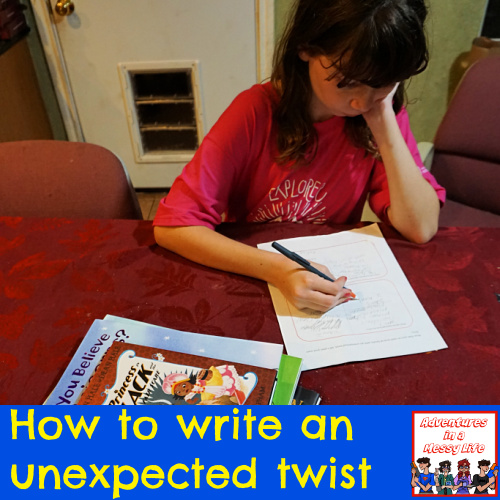 write an unexpected twist using picture books