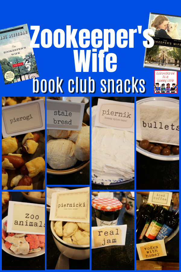 zookeeper's wife book club snacks